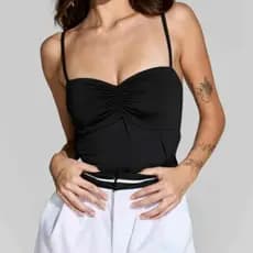 Blusa de alcinha Feminina com ajusta no corpo