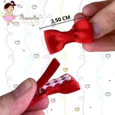 Micro lacinho infantil para bebê Presilhas Antideslizante Variedade de cores ( UNIDADE)