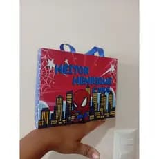 Sacola Personalizada para Festa – Tema Homem-Aranha | Lembrancinhas Personalizadas