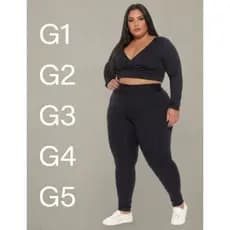 LEGGING FLANELADA TÉRMICA SUPLEX GROSSO ZERO TRANSPARÊNCIA CURVE PLUS SIZE G1 G2 G3 e G4 G5