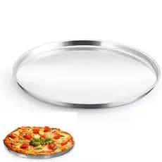 Forma Para Pizza Extra Grandes Alta  37cm, Bandeja em Alumínio Pizza Reforçada Resistente