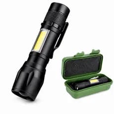 Lanterna Tática Led Potente Recarregável Edc Sobrevivência
