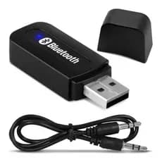Receptor Adaptador Bluetooth USB P2 Audio Música Som Carro