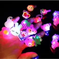 Anéis Exclusivos De Desenho Animado Luminoso Led Para Crianças