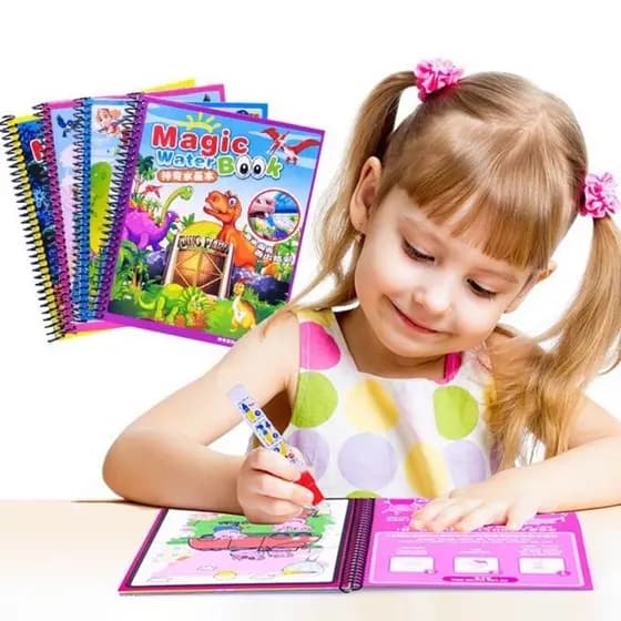 (1 Livro Livre 1 Caneta Mágica) De Desenho De Água Colorir Brinquedos Das Meninas Do Menino Brinquedo Barato Para Crianças Educação Bebê