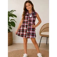 Vestido Junino Infantil Quadrilha xadrez