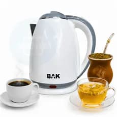 Chaleira Elétrica Branca 1,8L 220V Inox Base Giratória 360° Desligamento Automático Jarra Eletrica