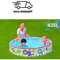 Piscina Infantil Inflavel Circular Semi Rígida Piscina Para Criança 1.52m X 25cm 435 Litros