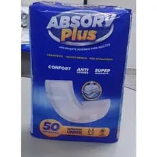 Absorvente Pós Parto / Pós Operatório / Incontinência Urinária Tamanho Único Com 50 Unidades absorve azul