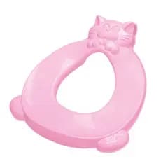Redutor Assento Sanitario Assento Infantil Gatinho Plástico na Cor Rosa e azul