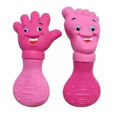 Mordedor bebe Maozinha ou Pezinho silicone macio vila toy menino menina