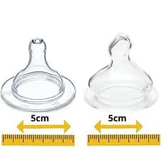 Bico Super De Mamadeira Grande Big 100% Silicone Redondo ou Ortodôntico Tamanho 2