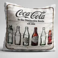 CAPA DE ALMOFADA COCA COLA VINTAGE 40X40CM