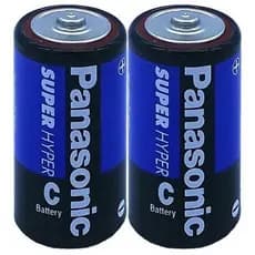 Kit 2 Pilhas C Ou D Panasonic 1.5v Lanterna Rádio Brinquedo Aquecedor Original Antivazamento