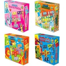 Jogo dominó infantil Animais/Defensores/Sonho de Princessa/Dinossauros