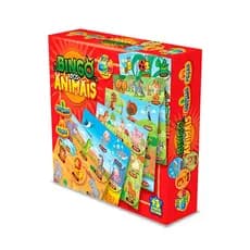 Brinquedo bingo dos animais 54 peças