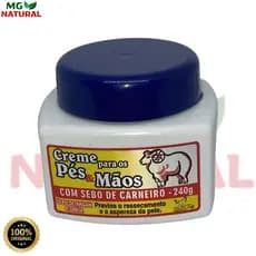 Sebo De Carneiro San Jully 240g Original | Creme Hidratante Para Mãos e Pés + Óleo de Argan e Ureia