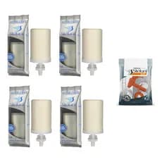Kit 4 Velas Tripla Ação Stéfani Filtro Barro + 1 Torneira M