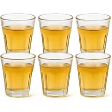 Conjunto 6 Copos de Dose 45ml – Vidro Resistente para Tequila, Cachaça, Whisky e Shots, Jogo 6 Copos Dose Vidro Transpar