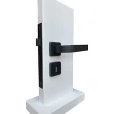 Fechadura Interna Modena Roseta Quadrada Preta MGM