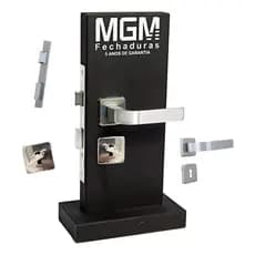 Fechadura Interna Modena Roseta Quadrada Cromada MGM