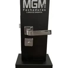Fechadura Banheiro Modena Roseta Quadrada Cromada MGM