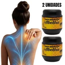 Kit 2 Pomada Massageadora Abelha 240g Soul Cosméticos | Alívio Rápido Dores Musculares Original