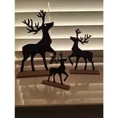 Kit Com 3 Peças Decoração De Natal Mesa De Jantar/Grinch/Boneco De Neve/ Arvore De Natal/Renas