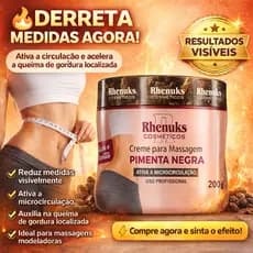 Gel Pimenta Negra Redutor de Medidas Barriga Pochete Creme Termoativo Modelador Efeito Quente