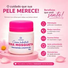 Creme Rosa Mosqueta Anti-Manchas | Espinhas, Melasma e Olheiras