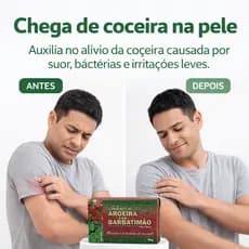 2 Sabonetes de Aroeira com Barbatimão 90g  Bionature para coceira micose odores fungos antisséptico