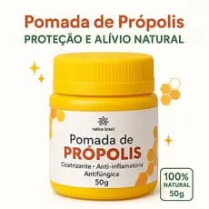 Creme Hidratante de Própolis 50g Contra Acne, Queimaduras, Feridas e Coceiras Aftas e Herpes Úlceras