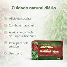 Sabonete de Aroeira com Barbatimão Para Coceira Mau Cheiro e Fungos micose frieira coceiras espinhas