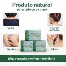 Kit 3 sabonetes de arruda para coceiras odores caspas micoses frieiras piolhos para pele sensivel