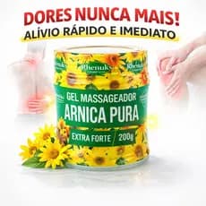 Kit 3x Gel Massageador Arnica Pura Extra Forte 200g alivio imediato dor muscular  e inflamações