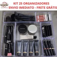 Kit Organizadores de Gaveta Multiuso em Acrílico Transparente para Cozinha, Banheiro e Armário