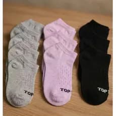 Kit Até 24 Pares Meia Feminina e Unissex Soquete 34 ao 39 100% Algodão