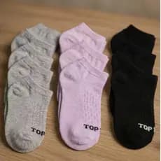 Kit Até 12 Pares Meia Feminina e Unissex Soquete 34 ao 39 100% Algodão