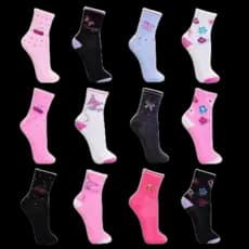 Kit 3 a 24 Pares De Meia Feminina Cano Alto Adulto 35-40