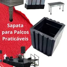 Ponteira Pés Praticáveis Pvc Equipamentos Academia eventos Pé de Palco Sapatas kit Atacado