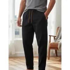 Calça Masculina Jogger Algodão TAMANHO P c/ Bolsos. Cós Elástico. Promoção!