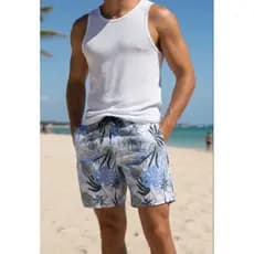 Short Masculino Bermuda Praia c/Bolsos Microfibra Premium