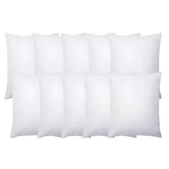 Kit 10 Enchimento Almofada Refil 45x45 Fibra Textil Ecológica