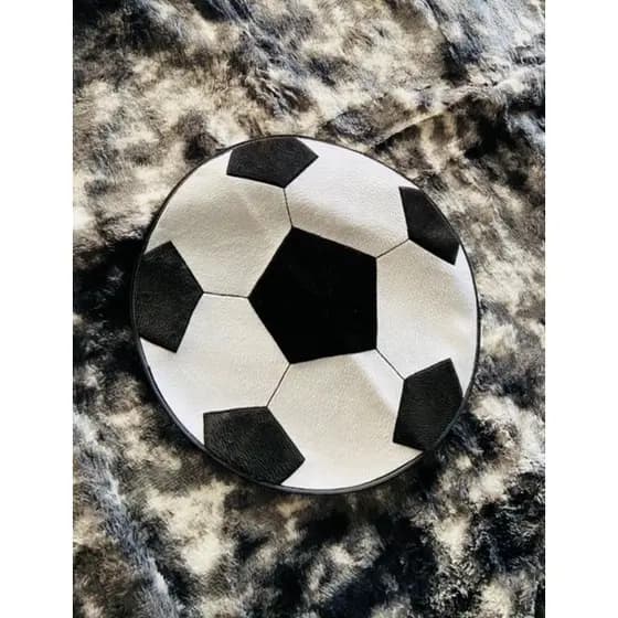 Tapete Infantil Bola de Futebol Quarto 68cm X 68cm