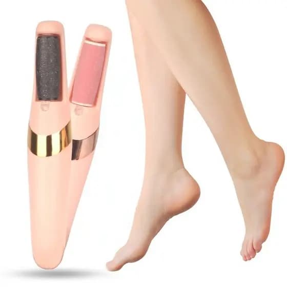 Lixa de Pé Elétrico - Esfoliador Tira Calos Pedicure Portátil Marisa Lixa Elimina Calo Portátil Usb Pilha