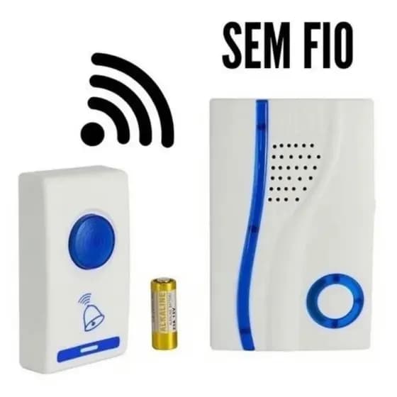 Campainha Sem Fio A Prova D'água 100m Residencial Comercial