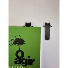 Kit com 5 marca páginas de gatinhos cabeça e patinhas