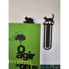 Kit com 5 marca páginas de gatinhos caminhando