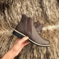 Botina Masculina Chelsea Bota Texana Country Em Couro Legitimo Trabalho Rodeio Country