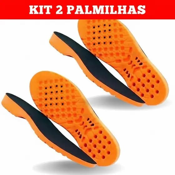 Kit com 2 Pares de Palmilha Ortopédica em Gel Para Várias Horas de Trabalho Alivia Dores Confortável